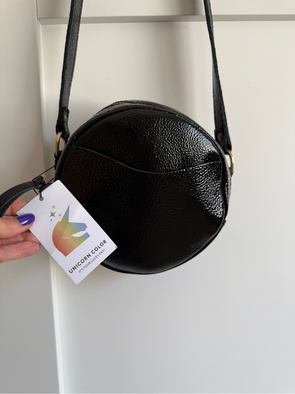 Portland Leather Venom UNICORN Circle Small Crossbody BNWT
